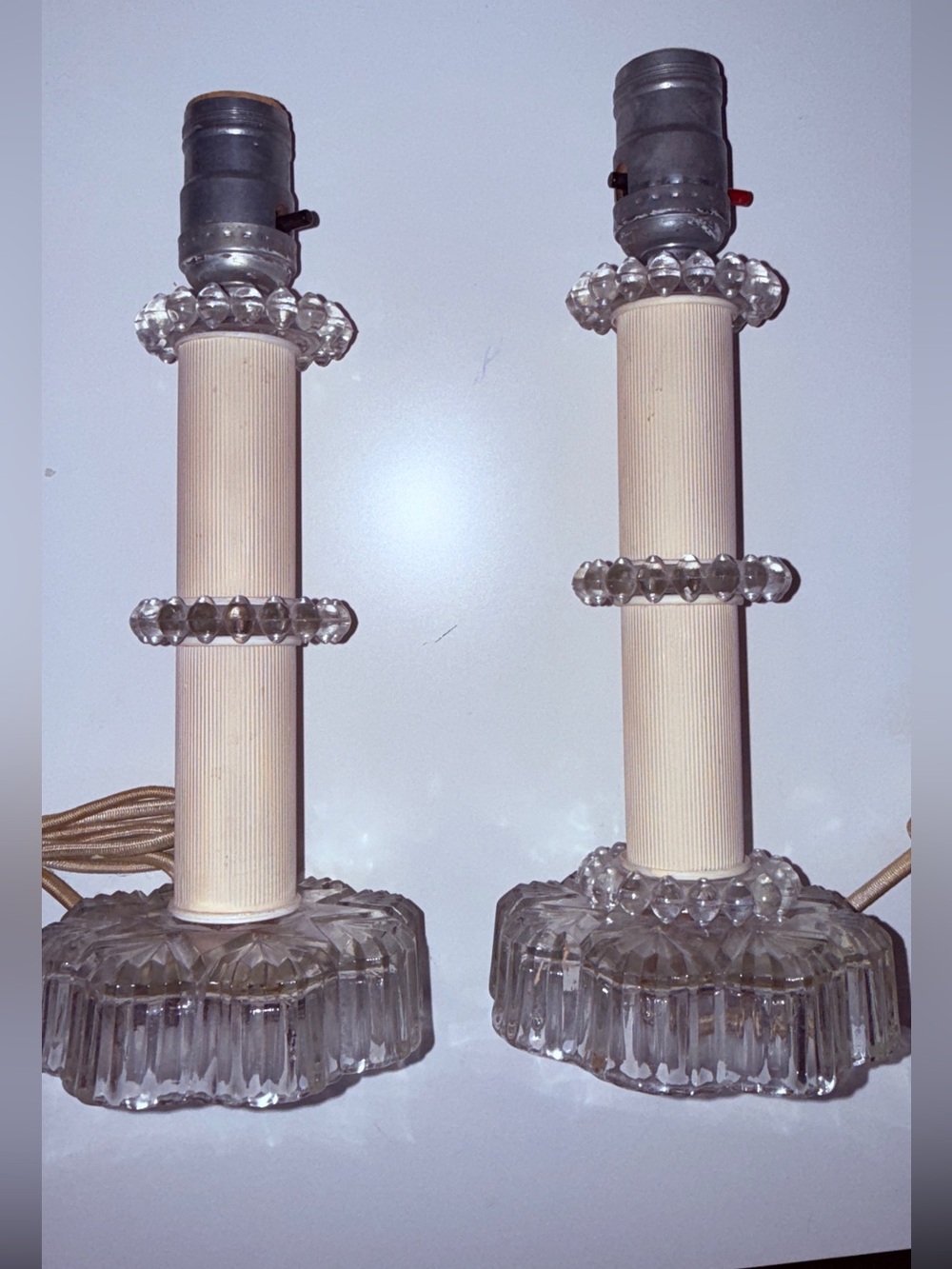 Pair Art Deco Lamps